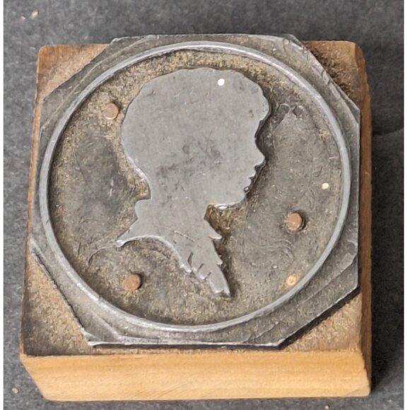 Unbranded Other - Printing Letterpress Printers Block Boy Silhouette